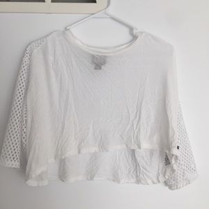 Ivy Park White Cropped Tee